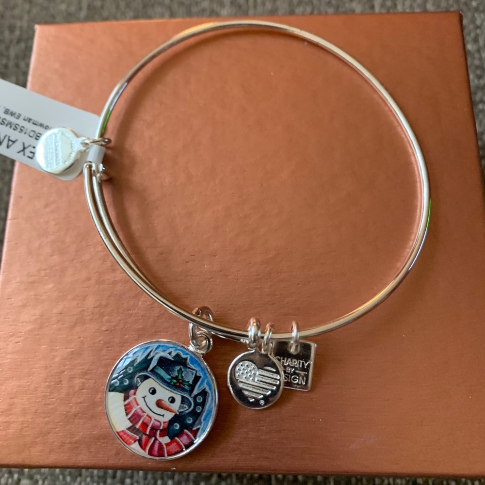 Alex and Ani Snowman Bracelet Brand New